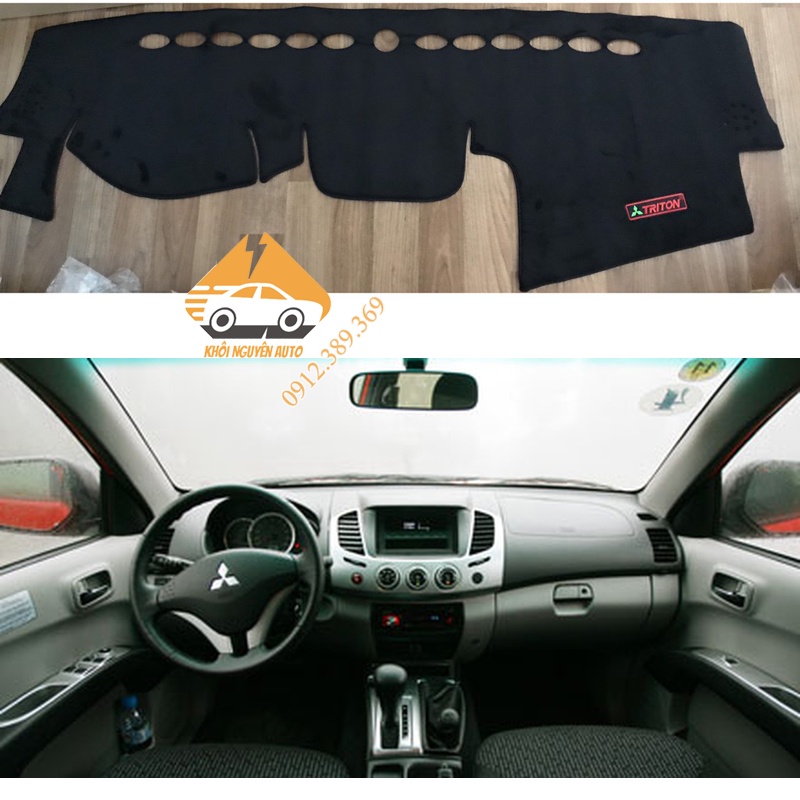 Taplo Triton 2010, 2011, 2012, 2013, 2014 Tấm Che Nắng Chống Trượt 3 Lớp CHẤT LIỆU NHUNG MỊN Loại 1