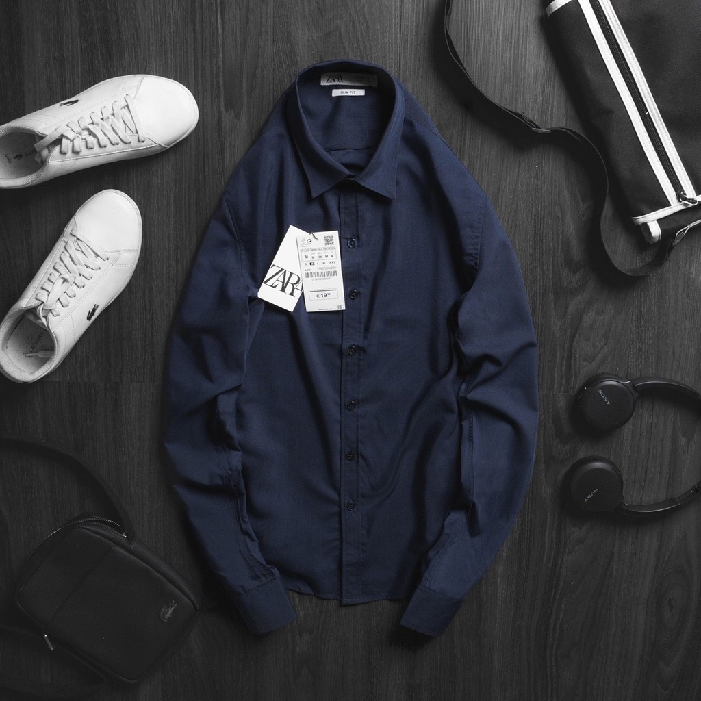 [Mua 1 Sơmi tặng Tất xịn] Áo Sơmi Nam Vải Lụa Nến Chống Nhăn Xịn Xò SMD | BigBuy360 - bigbuy360.vn