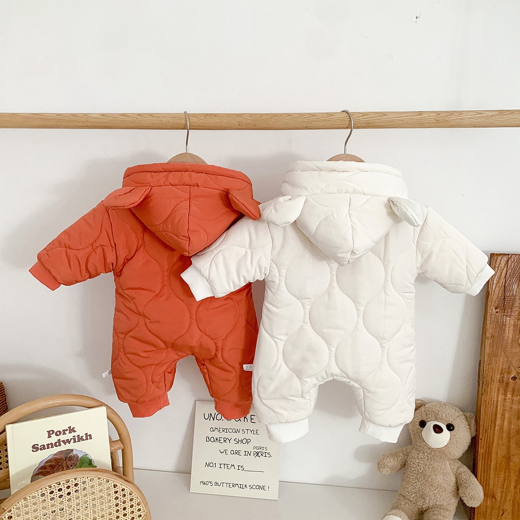 0-2 Years Old Newborn Baby  Long Sleeve Bodysuit Infants Girl Boy Winter Outfits