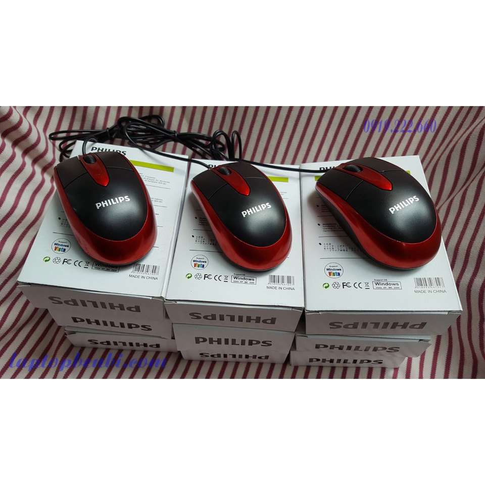 Chuột máy tính có dây Philips đẹp, giá rẻ