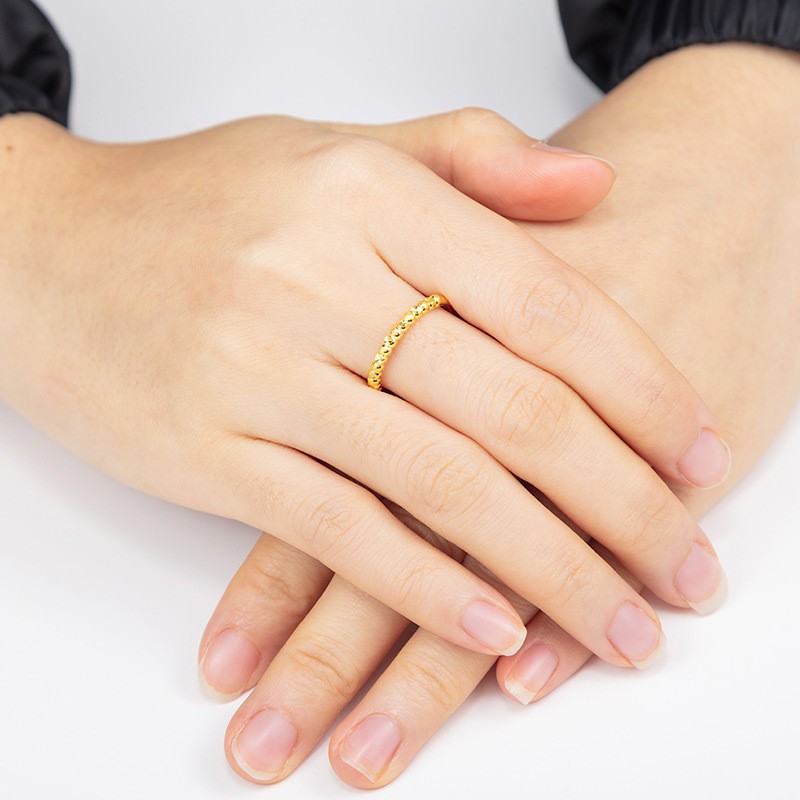 Nhẫn Nữ Mạ Vàng 24K, Phong Cách Vintage Hàn Quốc - XPN26