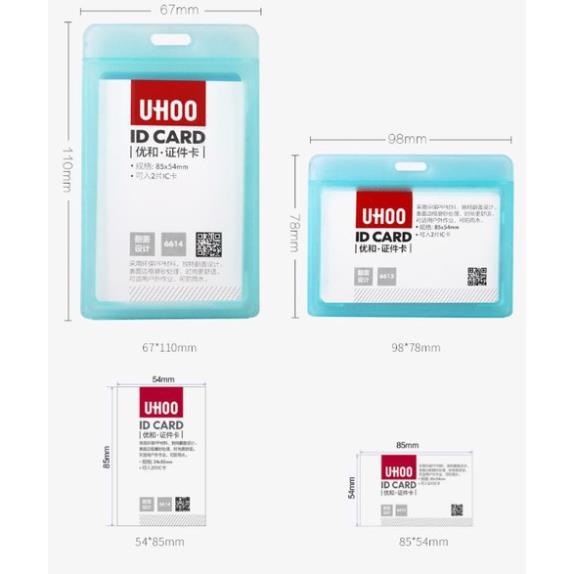 Thẻ đeo bảng tên nhân viên văn phòng nhựa cao cấp Ngang Dọc H204