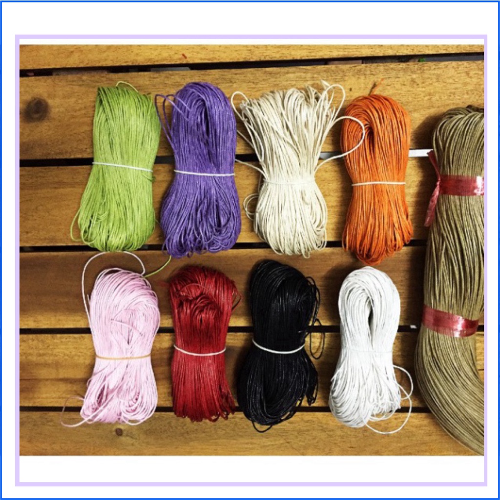 10m dây cói làm vòng tay handmade size 1 mm