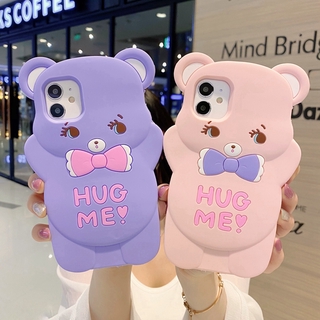 Ốp Điện Thoại Silicone Mềm Hình Gấu 3D Cho iPhone 14 Pro Max 12 Pro Max 12 Mini 4 4s 5 5s 6 6s 7 8 Plus SE 2020 X Xs Max XR 11 Pro Max Ốp Điện Thoại