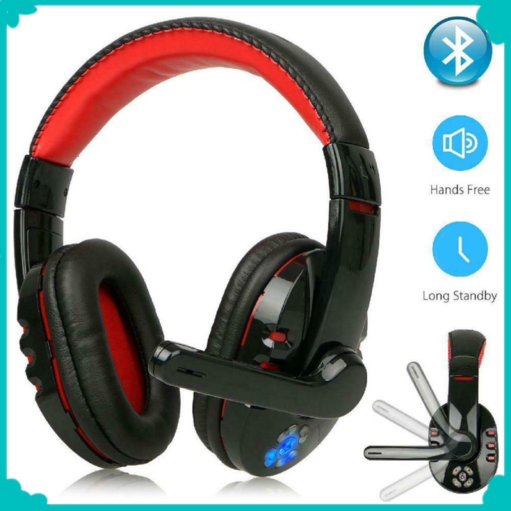 Tai nghe chơi game không dây kết nối bluetooth có mic cho PC Laptop