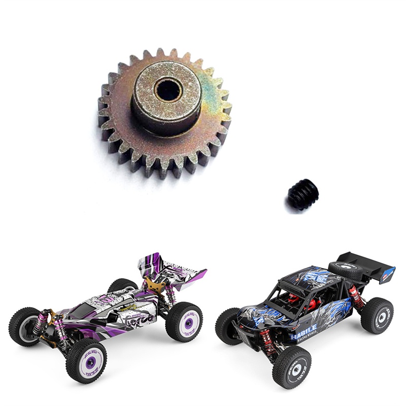Bánh răng động cơ 27T bằng thép cho xe điều khiển từ xa Wltoys 144001 124019 124018 A959-B A959B A969B