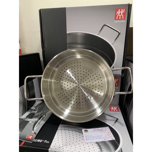 🇩🇪XỬNG HẤP CAO CẤP ZWILLING PLUS 24cm GERMANY - THÉP KHÔNG GỈ 18/10 BỀN ĐẸP TỪ ĐỨC