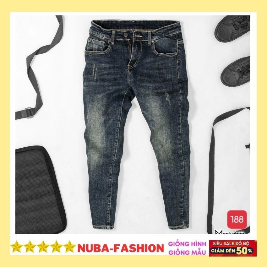 Quần jean nam cao cấp hàn quốc,quần bò đẹp giá rẻ AT 188 | BigBuy360 - bigbuy360.vn