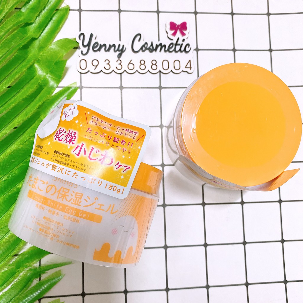 Kem Dưỡng Shina'S Làm Sáng Da, Mờ Nám Từ Trứng Super White Egg Gel 180g