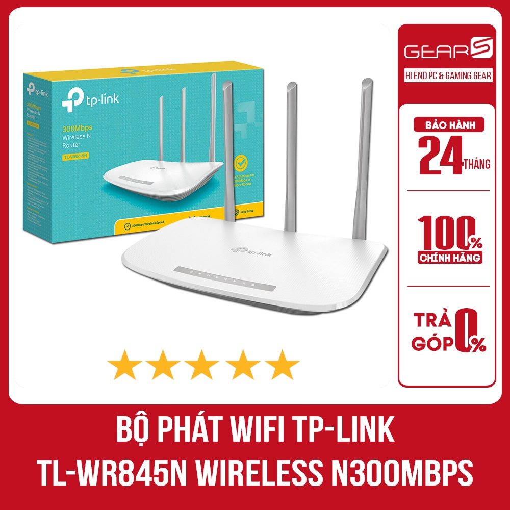 Bộ phát wifi TP-Link Router Wi-Fi chuẩn N 300Mbps WR845N