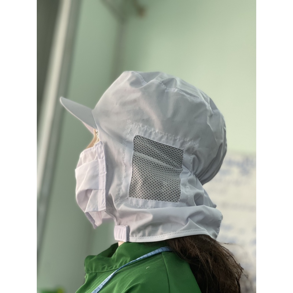 Nón Kết Có Khẩu Trang Chuyên Dùng Lao Động _ Hình Chụp Thật