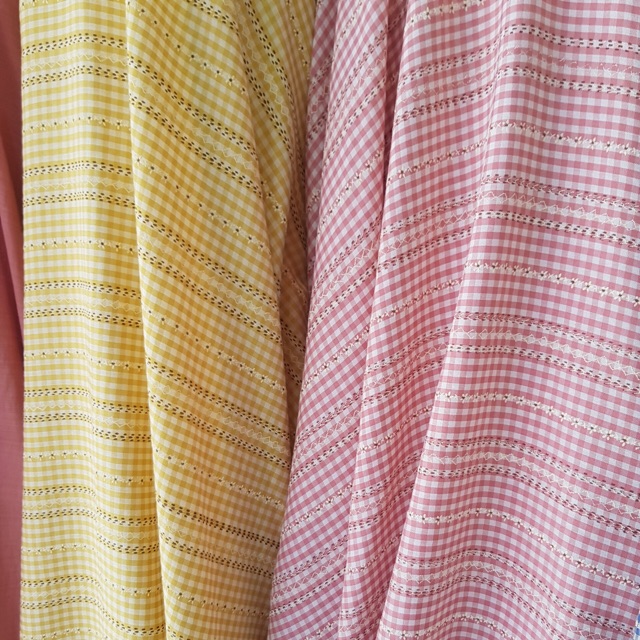 vải caro kẻ thêu ô 0,3cm