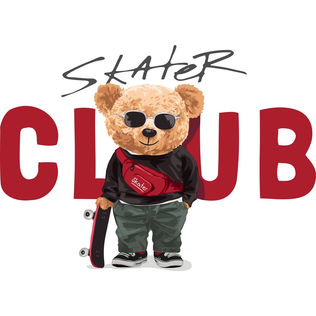 - Hình Gấu Teddy TD18 in bằng bàn ủi, bàn là