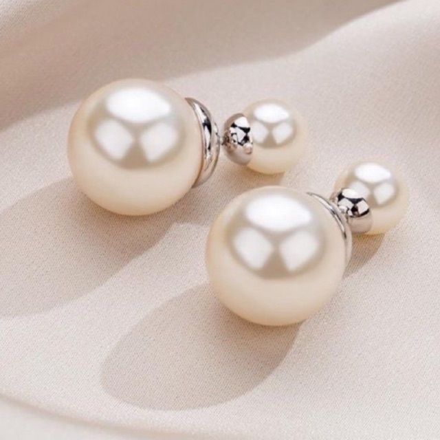 Bông tai hạt châu đeo được 2 phong cách,khuyên tai siêu hot mọi thời đại