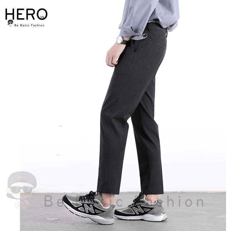 Quần âu nam ống suông đen côn vải chống nhăn cao cấp không bai, xù QA01 | BigBuy360 - bigbuy360.vn