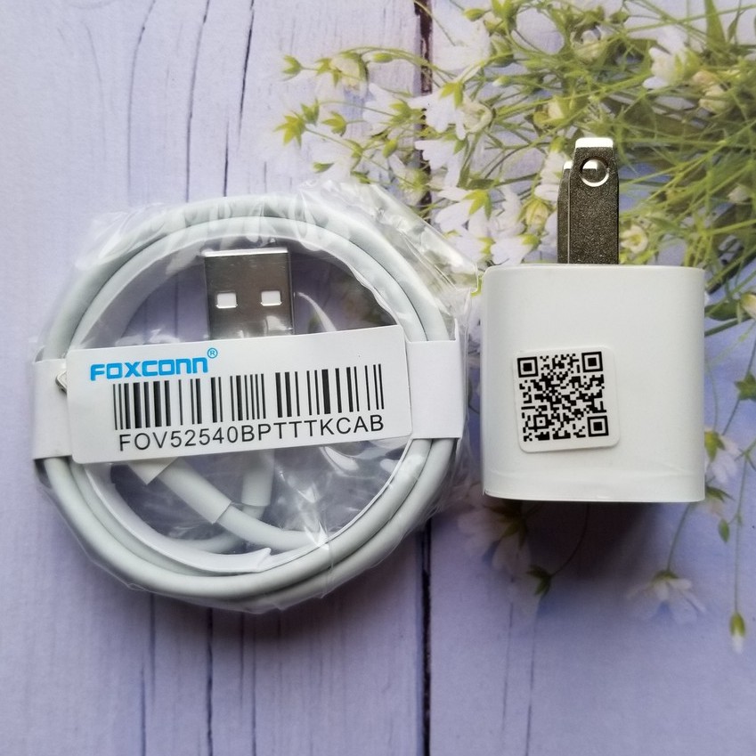 Bộ sạc iPhone Foxconn dòng chuẩn 5V-1A (Vuông)