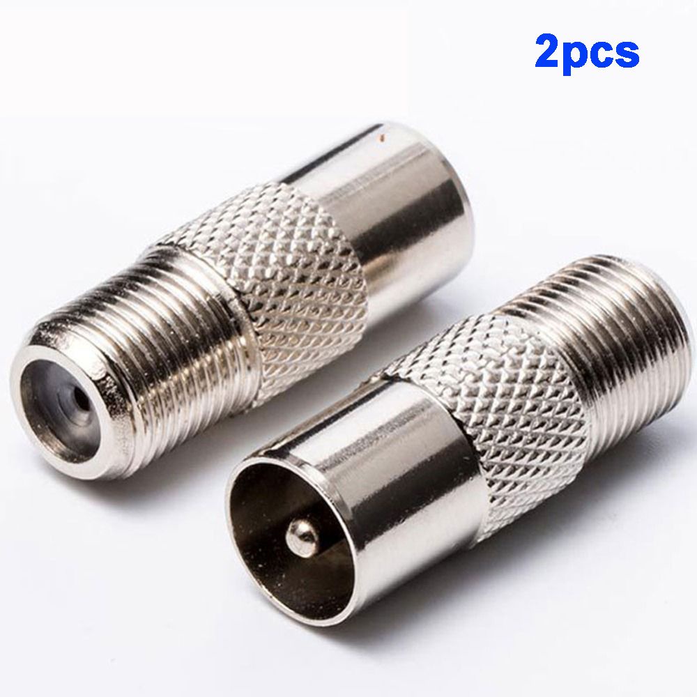 Set 2 Đầu Nối Chuyển Đổi Tín Hiệu Vệ Tinh Rf F Sang Rf Male / Colorful