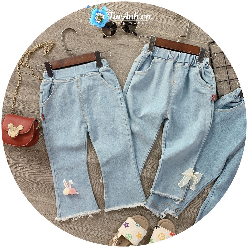 [FREESHIP XTRA] Quần Jeans Trơn Cho Bé Gái Size 9-18KG Quảng Châu Cao Cấp - TucAnh