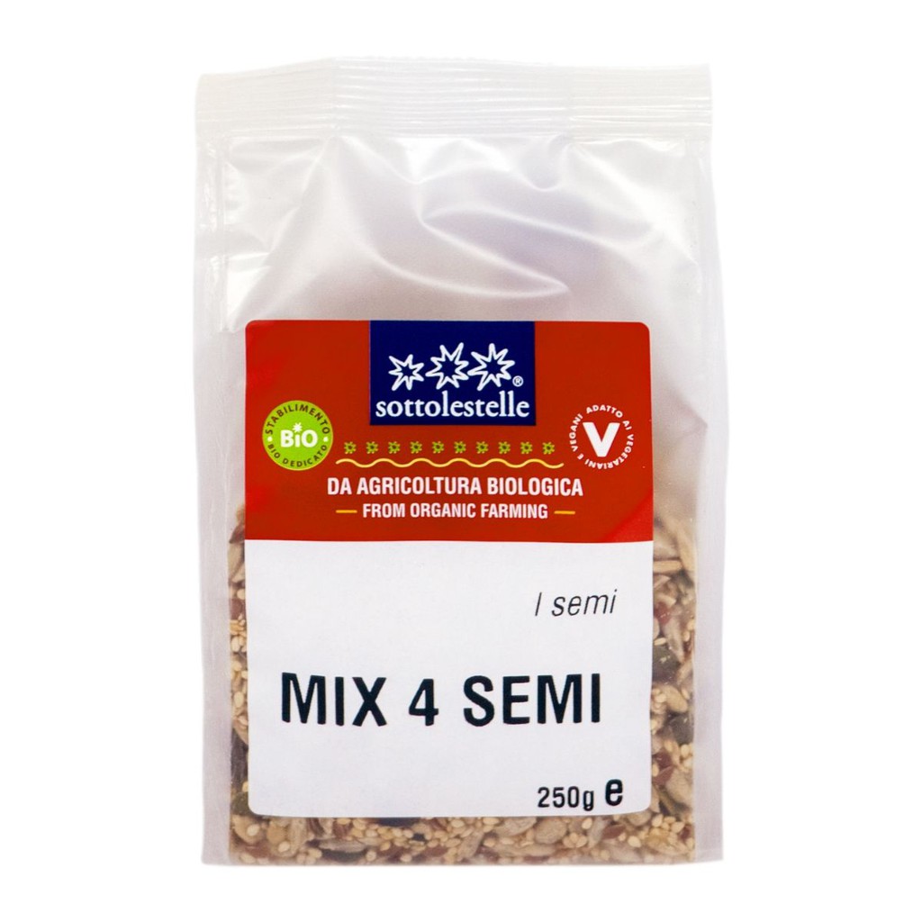 Hỗn hợp 4 loại hạt dinh dưỡng hữu cơ Sotto 250g Mix 4 Semi