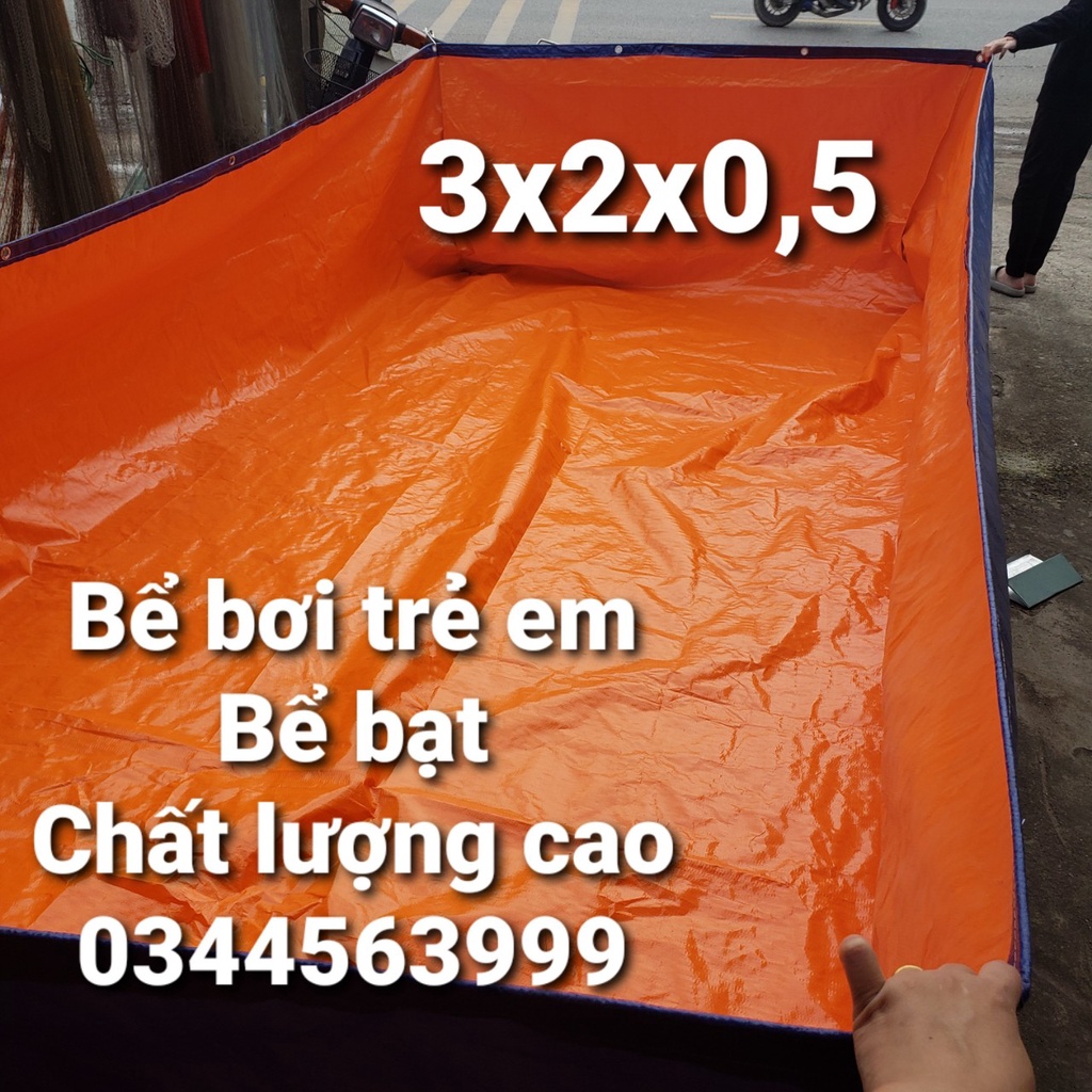 BỂ BẠT NUÔI CÁ, ỐC, ẾCH , LƯƠN ĐỦ KÍCH THƯỚC - bạt dày