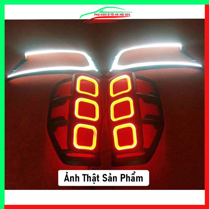 Ốp viền đèn pha hậu Ranger 2014-2021 Có Đèn Led chống trầy làm đẹp xe