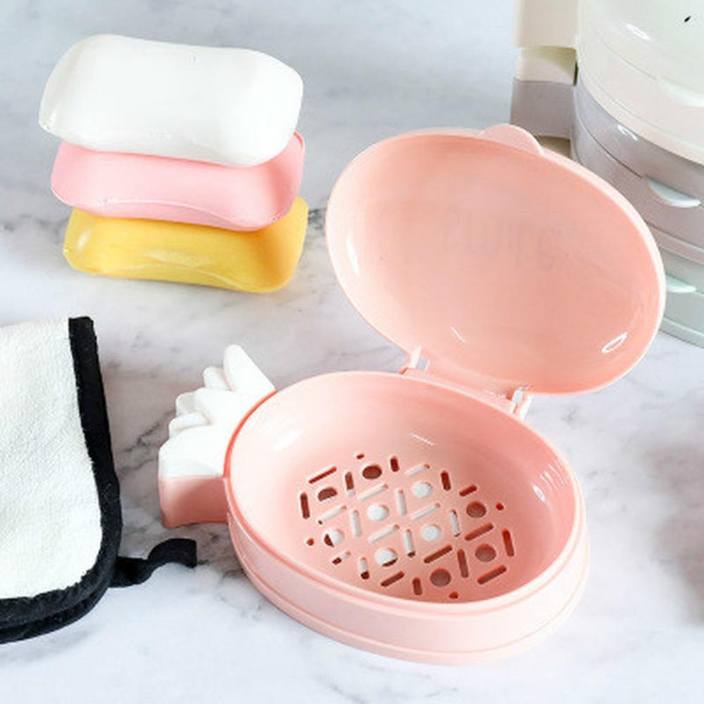 Khay đựng xà phòng chống thấm nước có nắp đậy hình quả dứa dễ thương