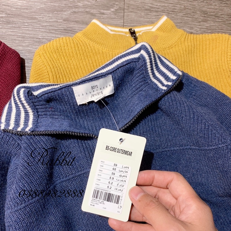 Áo len kéo khoá Juniors