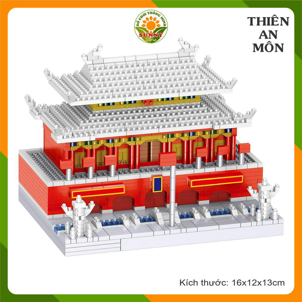 Mô hình lắp ghép 3D Công trình kiến trúc 4 mô hình  Cung điện màu trắng  - 5200+pcs