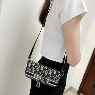 Túi Đeo Chéo DIOR Đựng Điện Thoại / Tiền Xu 22.3cm Thêu Họa Tiết Độc Đáo Thời Trang Cho iphone13 oppo Xiaomi Samsung vivo