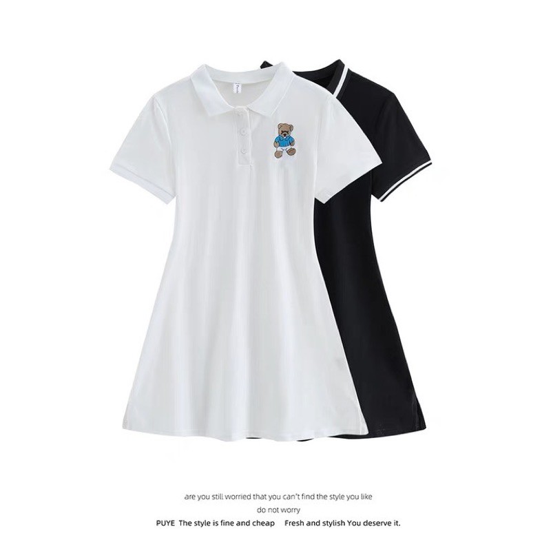 VÁY POLO XOÈ THÊU GẤU | BigBuy360 - bigbuy360.vn
