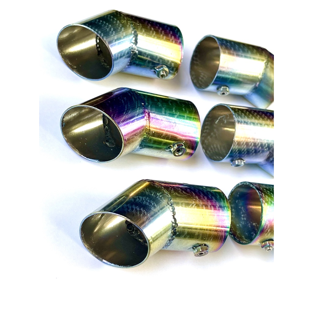 Tiêu pô Carbon chụp đít pô Winner X (Inox 304) chống phụt khói vào người đi sau