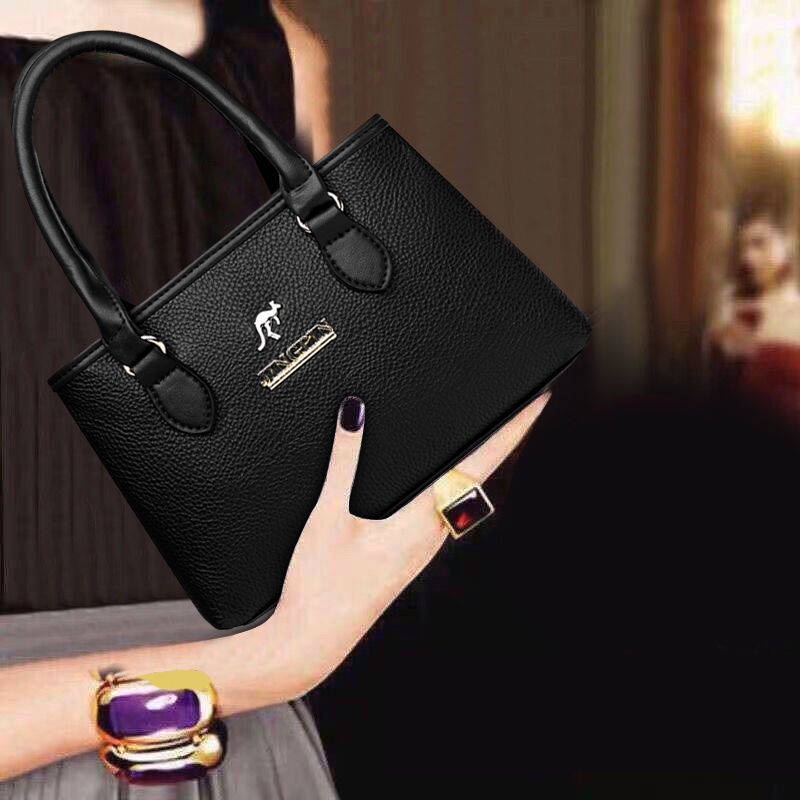 Túi Xách Tay Bằng Da Thiết Kế Thanh Lịch Thời Trang Dành Cho Phụ Nữ Trung Niên