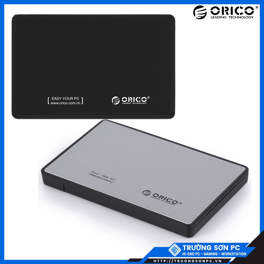 Hộp Ổ Cứng 2.5&quot; ORICO 2569 2588U3 SSD/ HDD SATA 3 USB 3.0 Màu Đen | Hàng Chính Hãng Bảo Hàng 12 Tháng