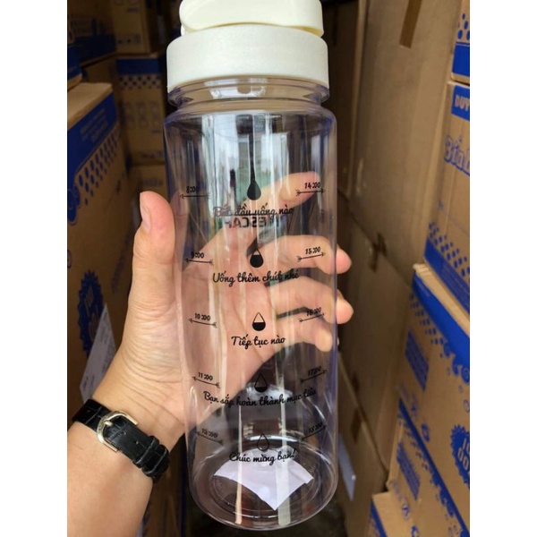 Bình Nhựa Duy Tân Có Vạch Chia Ml Quà Tặng Nescafe