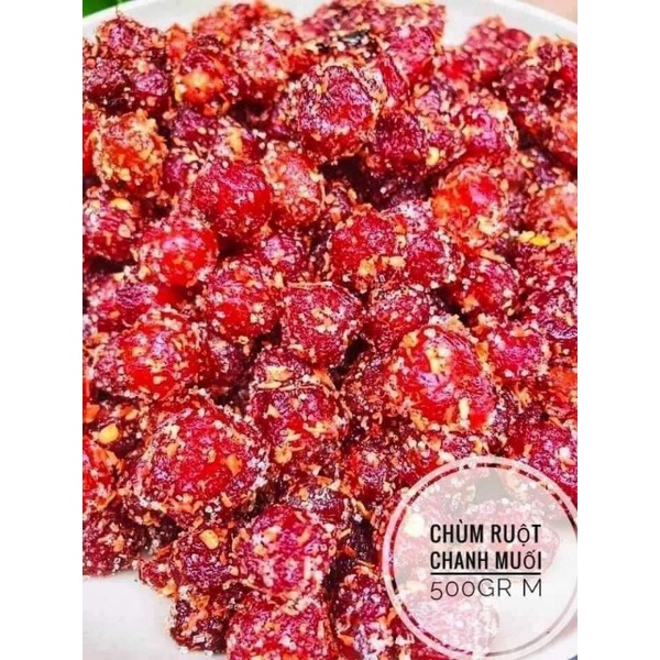 CHÙM RUỘT SẤY CHANH MUỐI ỚT LOẠI NGON HŨ 500GR - Lùn Con Food