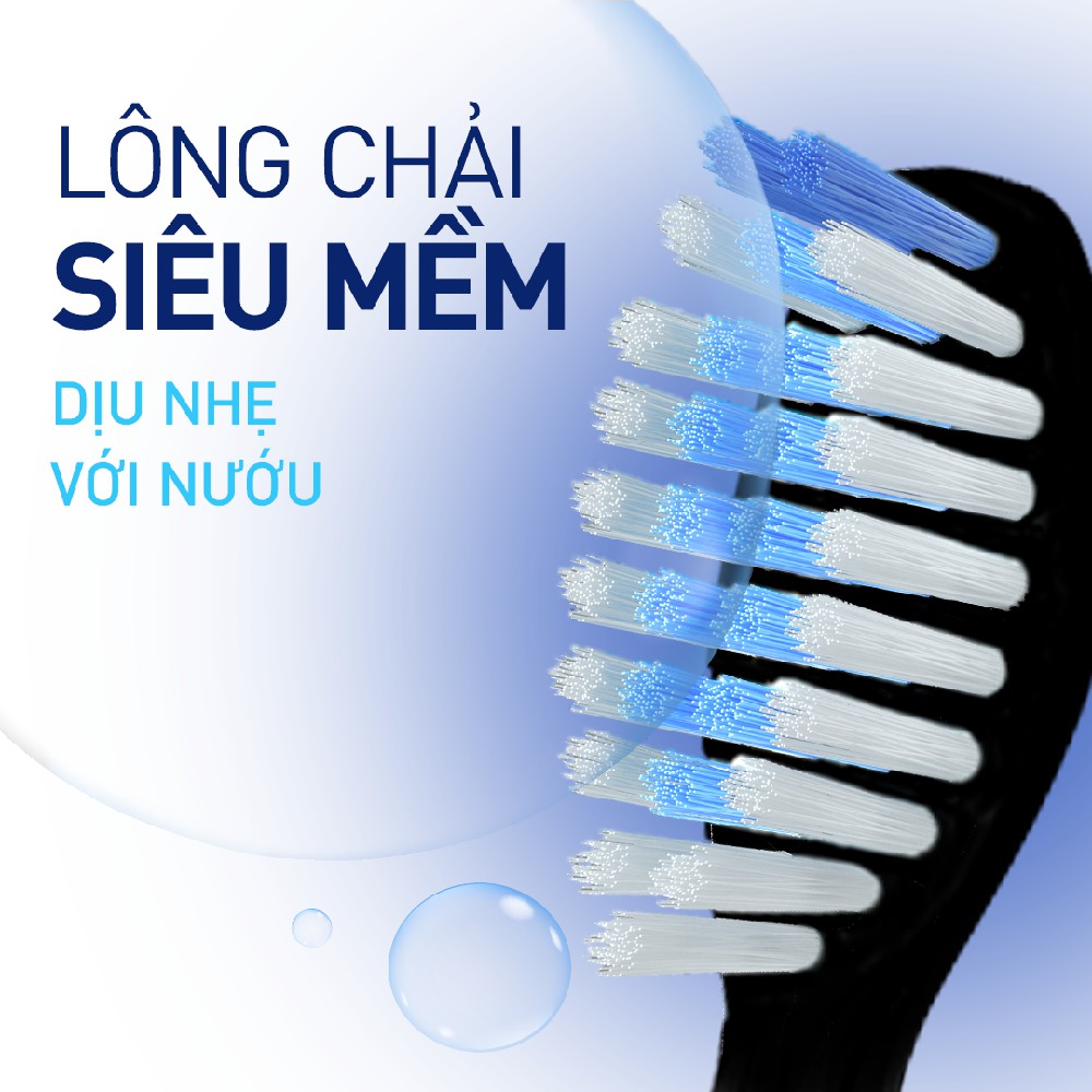 Bộ 2 đầu bàn chải điện P/S  - Sạch Sâu Màu Đen