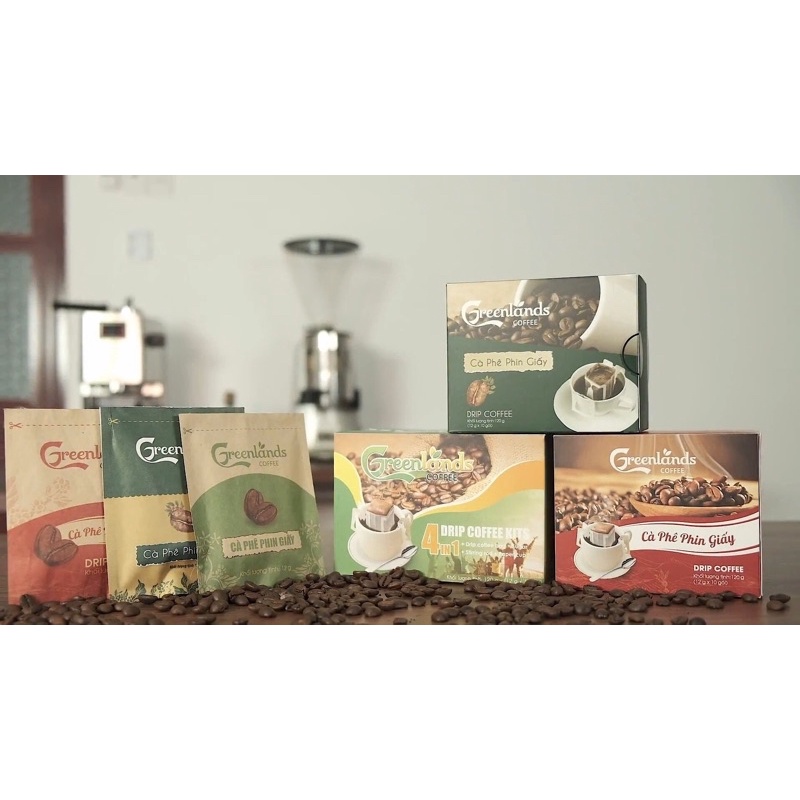 Combo Cà Phê 4in1 + Vị đậm đà ☕- Cà Phê Phin Giấy Green Land ❤️
