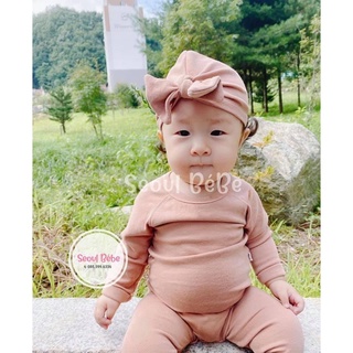 Bộ bodysuit basic cho bé đủ size bst Peekaboo made in Korea