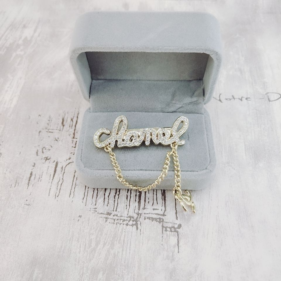 Cặp Ghim Cài Áo Hình Chữ C Cá Tính Dễ Phối Đồ Thời Trang Dành Cho Nữ