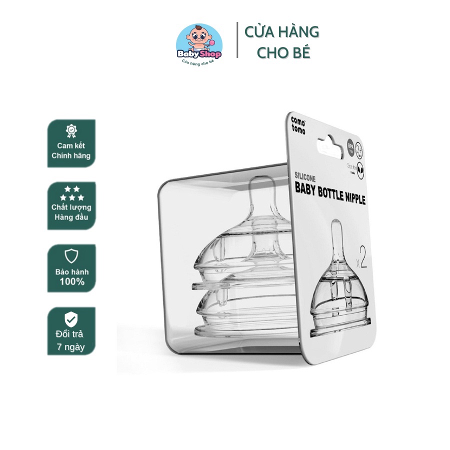 Một Núm ti comotomo, núm ti thay thế Comotomo 1-2-3 tia, Y-cut, chất liệu silicon không chứa BPA