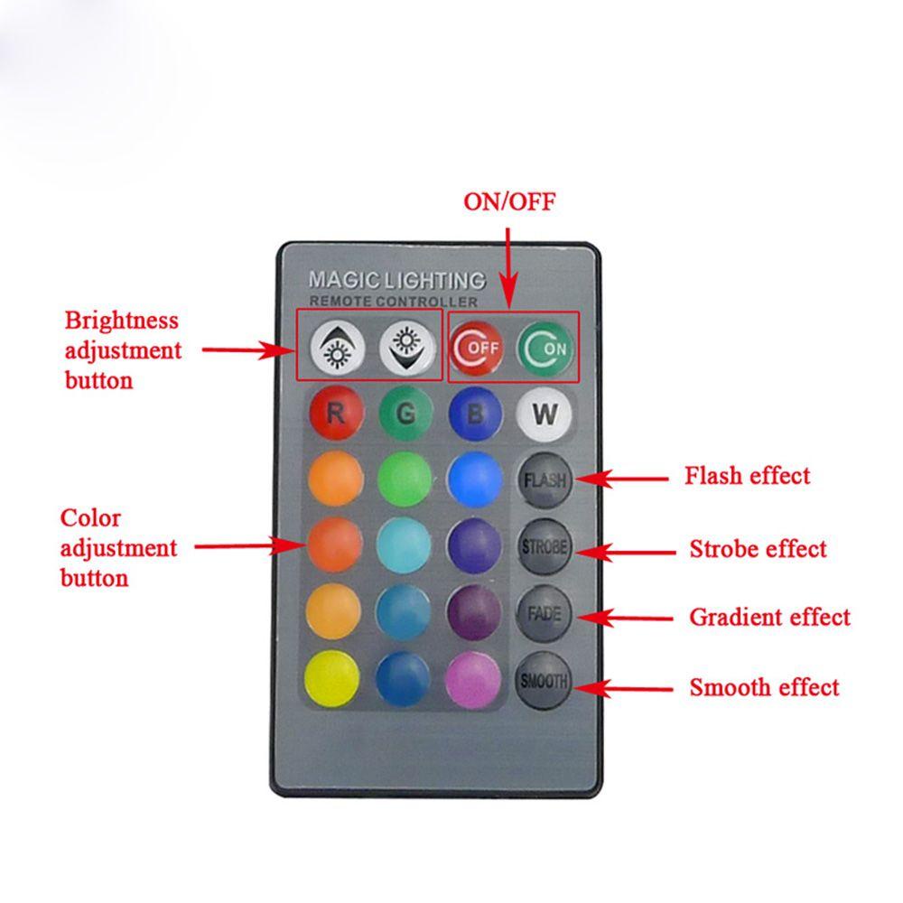 Bóng Đèn LED RGB AC85V-265V 85-265V 16 Màu Có Thể Thay Đổi Kèm Remote Điều Khiển