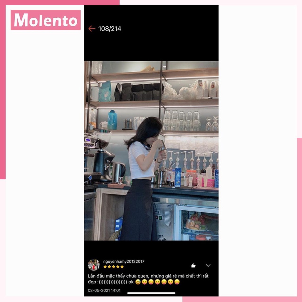 Áo Croptop Nữ Tay Ngắn Phông Cổ Bẻ Sơ Mi Polo Thun Cotton Crt Kiểu Ôm Body Ulzzang Phong Cách Hàn Quốc MOLENTO M16