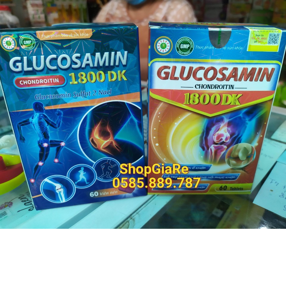 Glucosamin Chondrotin 1800 Dk giúp xương chắc khỏe, chống còi xương, tăng khả năng bôi trơn dịch khớp, viêm khớp, khớp