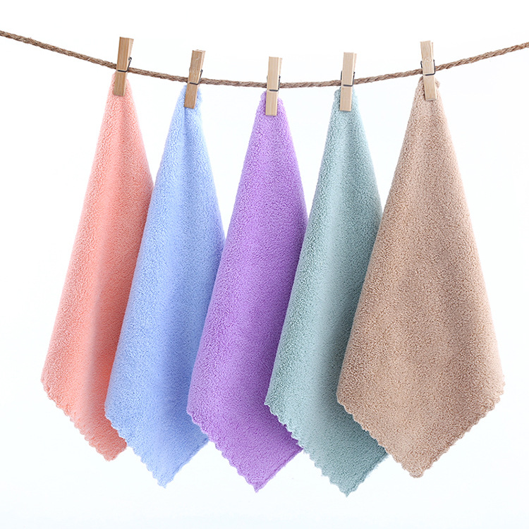 Khăn mặt hình vuông bằng sợi nhỏ nhanh khô 30*30cm
