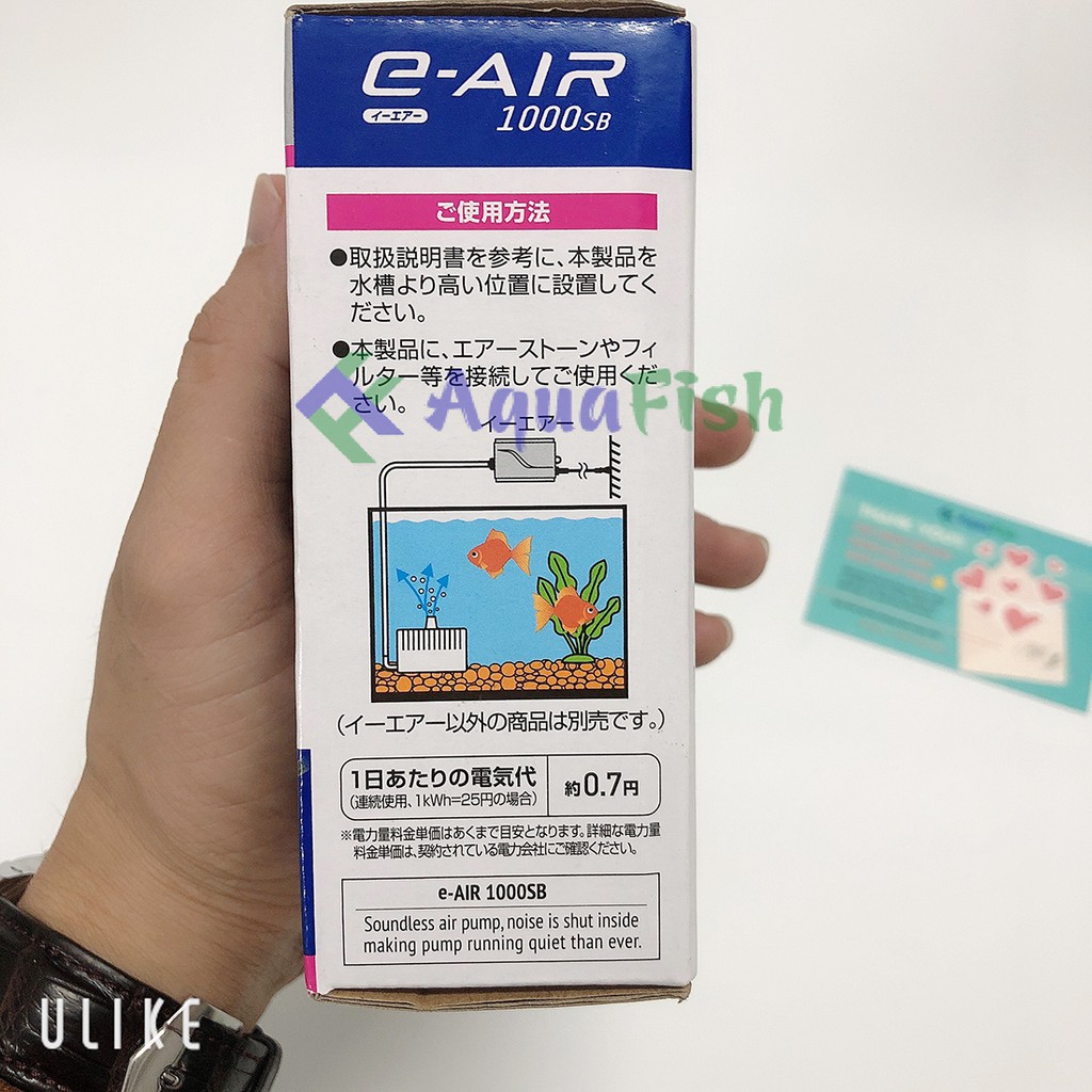 May Sục Khi 1 Voi Gex E Air 1000sb Nhật Bản May Sủi Khi Oxy Chạy Em Sieu Tiết Kiệm điện Tặng Kem 1 Bộ Day Quả Sủi Nong Trại Vui Vẻ Shop