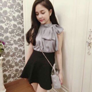 Áo Cột Nơ Tiểu Thư