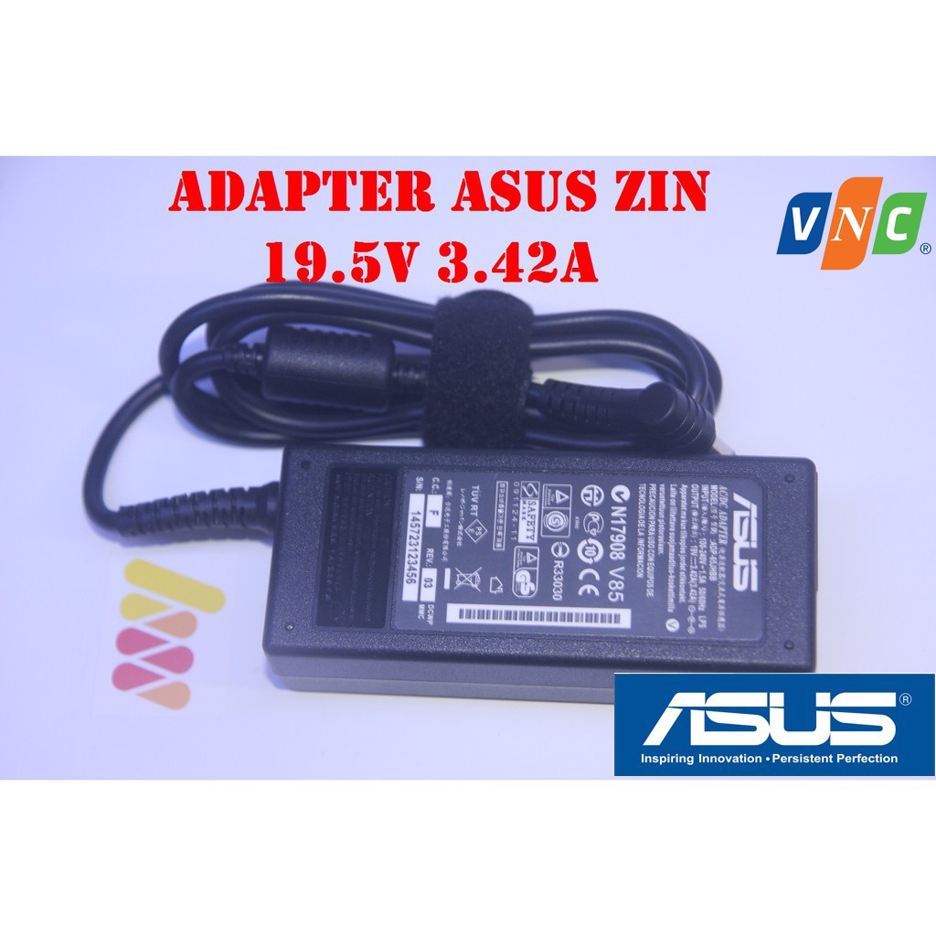 Sạc Laptop Asus X44h, K43e, K42, K53e kích thước chân sạc thường to 5.5mm*2.5mm