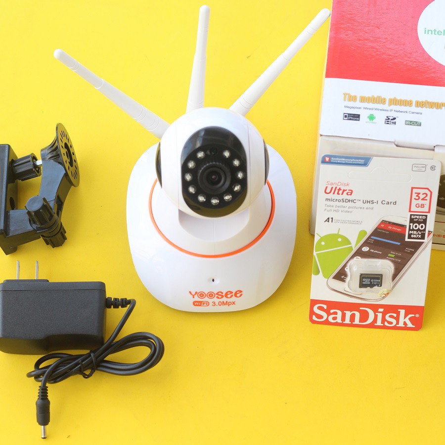 Camera Yoosee 3.0 Mpx 1296 Pixel Chính Hãng free ship Bảo Hành 12 Tháng