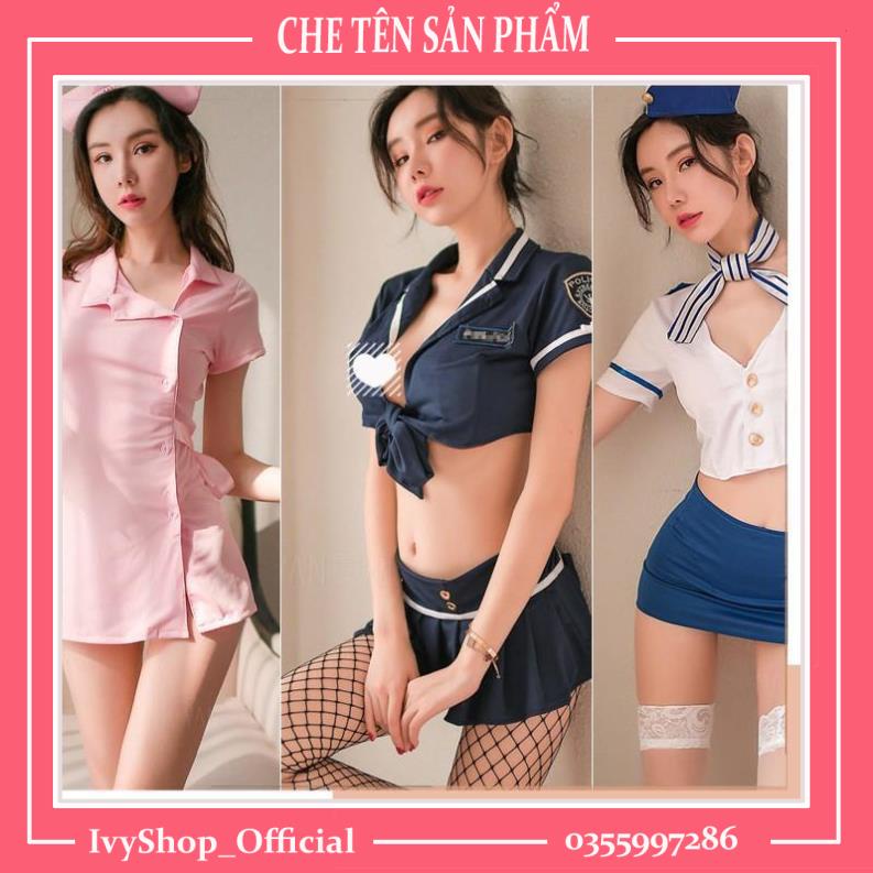 BỘ NGỦ COSPLAY SEXY GỢI CẢM - ĐÓNG VAI Y TÁ, TIẾP VIÊN, THỦY THỦ FULLSET KHÔNG TẤT