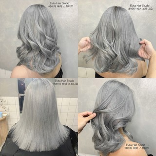 TÓC NHUỘM MÀU XÁM KHÓI TUÝT NHUỘM HÃNG SNUKIA 100ml